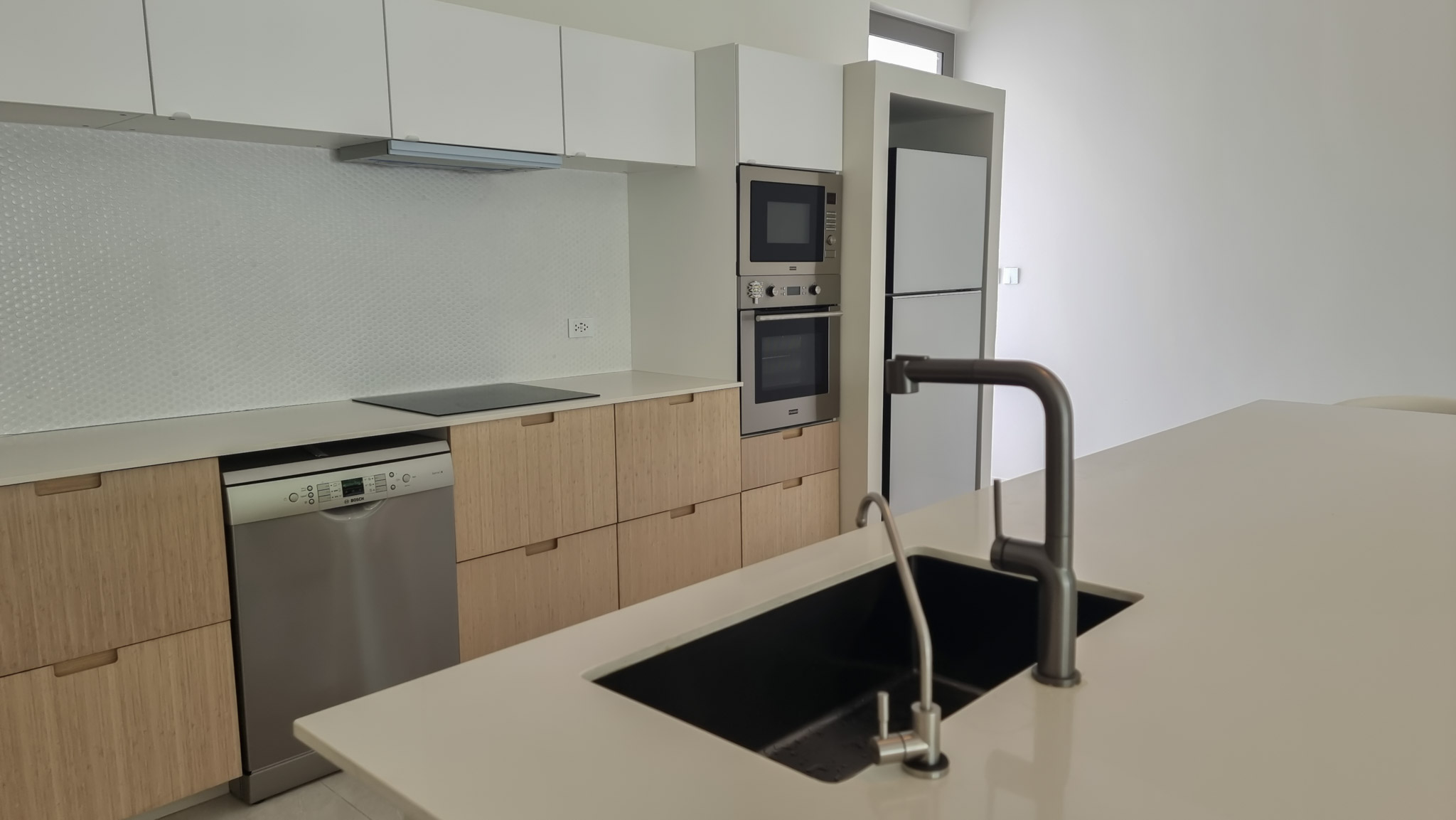 Pool Villa Koh Samui exterior - modern tropical architecture surrounded by jungle, Lamai Thailand